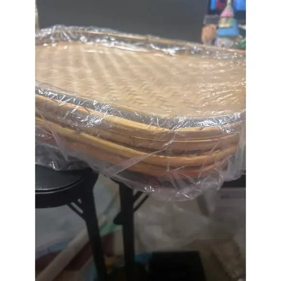 Four Bamboo serving Trays - Picture 3 of 5